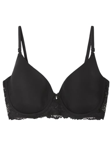 Women'secret Beautiful Biustonosz Klasyczny Wypełniony Mikrofibra Czarny Kobieta, czarny, 95B