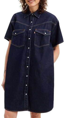 Levi's Sukienka damska, Elowen Western Dress Z3341 Indigo Stonewash, M