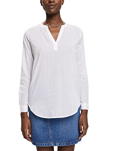 ESPRIT Bluzka damska 993EE1F303, 100/WHITE, L, 100 / biały, L