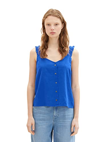 TOM TAILOR Denim Damska 1036591 bluzka, 14531-Shiny Royal, M, 14531 - Shiny Royal, M