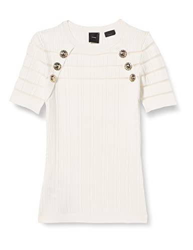 Pinko Damski sweter Seaborgio wiskozowy wybrzeże Z07_biały jedwab, XXS, Z07_biały jedwab, XXS