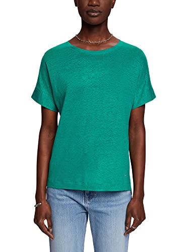ESPRIT Collection T-shirt damski, 305 / Emerald Green, XS