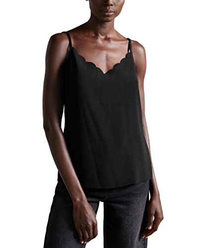 Ted Baker Damska koszulka z koronką Cami WMB-PAYGEE, czarna, 4 (UK 14), Czarny, 40