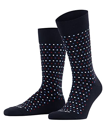 Burlington Mężczyźni Skarpety Dot M SO Organiczna Bawełna z wzorem 1 Para, Niebieski (Marine 6120), 40-46