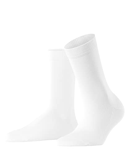 FALKE Kobiety Skarpety Family W SO Zrównoważona Bawełna jednokolorowe 1 Para, Biały (White 2009), 39-42