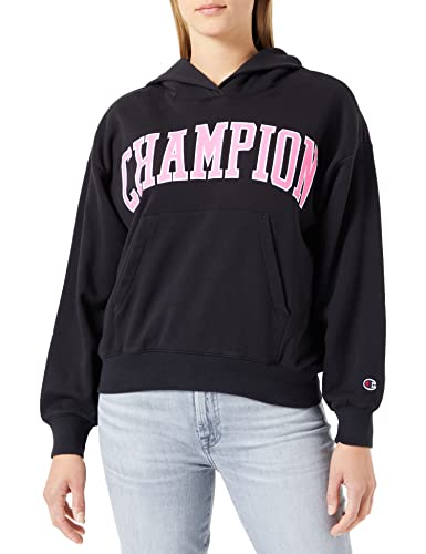 Champion Damska bluza z kapturem Rochester 1919 C-Campus, czarna, L, czarny, L