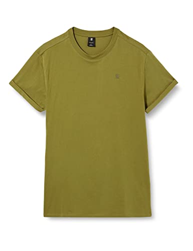 G-STAR RAW koszulka męska Lash, Zielony (Smoke Olive B353-b212), S