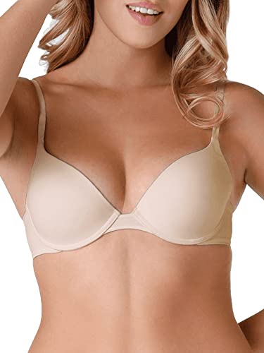 Wonderbra Damski biustonosz z nadrukiem Ultimate Silhouette na co dzień, Beżowy - beżowy (skóra 1007), 75H