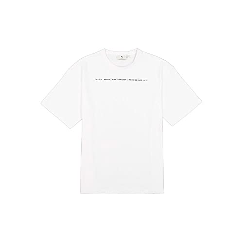 Garcia Męski t-shirt z krótkim rękawem, biały, M
