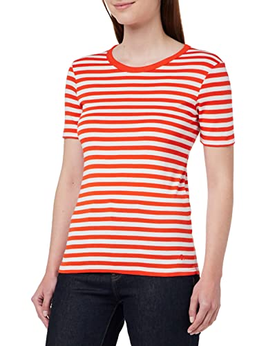 United Colors of Benetton Koszulka damska, Czerwony Wzór W Paski 9t5, M