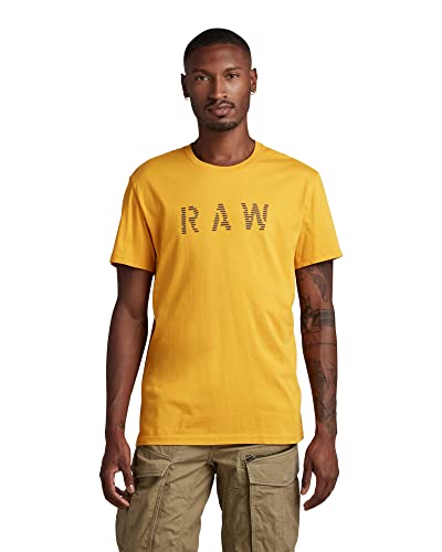 G-STAR RAW Męski T-shirt RAW (DEull Yellow C506-1213), XXL, Żółty (Dull Yellow C506-1213), XXL