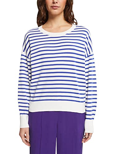 edc by ESPRIT Damski sweter 122CC1I317, 113/OFF biały 4, XL