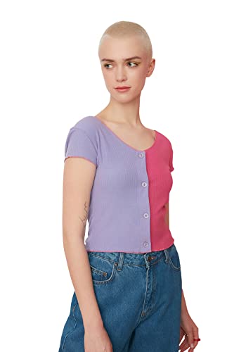 Trendyol Damska bluza wielokolorowa, rozmiar S (DE)