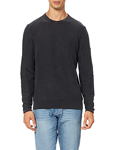 Camel Active Sweter męski 4095406k10, asfaltowy, S