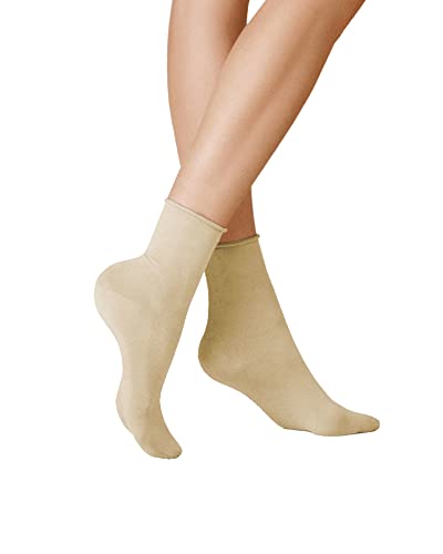 KUNERT Damskie skarpety Sensual Cotton SOD, wanilia, 35/38, Vanilla