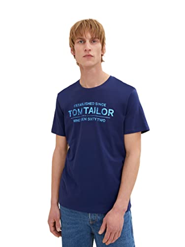 TOM TAILOR T-shirt męski, 10311 - Cosmos Blue, S
