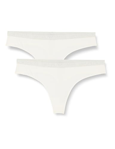 Emporio Armani Damskie majtki typu stringi (2 sztuki), Pale Cream, S