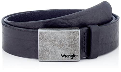 Wrangler Plate Klamra Pasek Męski, czarny, 110