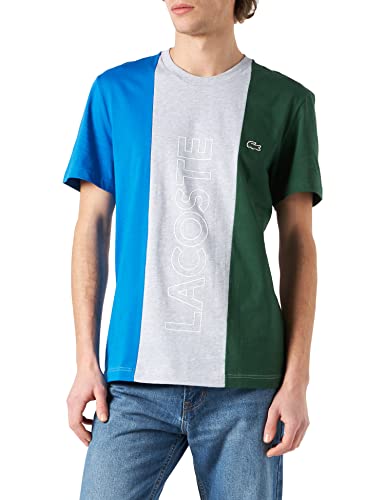 Lacoste Koszulka męska, Argent Chin/Royale-vert, S