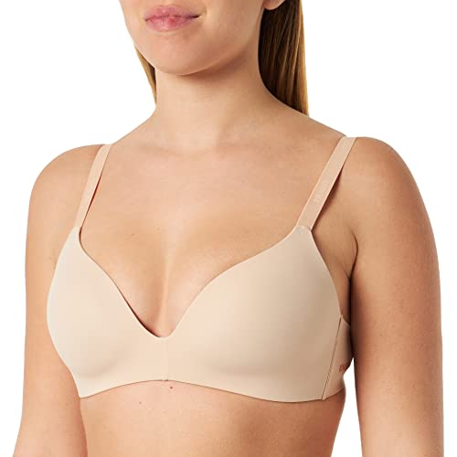 HUGO Damski pasek Las.Cut Wireless Bra, Light Beige271, 75B