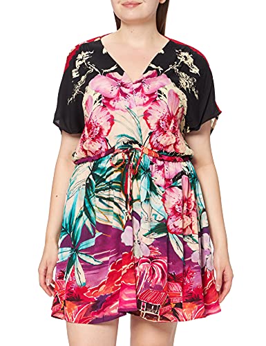 Desigual Damska sukienka Vest_kalawao, czerwony (Rosa Marlen 3012), 36 PL