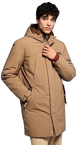 Springfield Płaszcz męski kurtka, beżowy (BEIGE/Camel), XL, beżowy (beżowy/wielbłądowy)., XL