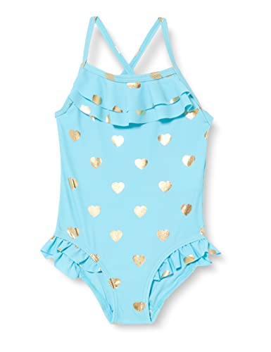 NAME IT Nmfzuma Swim Suit Dziewczyna Kostium kąpielowy jednoczęściowy, Kryształowe morza, 74-80