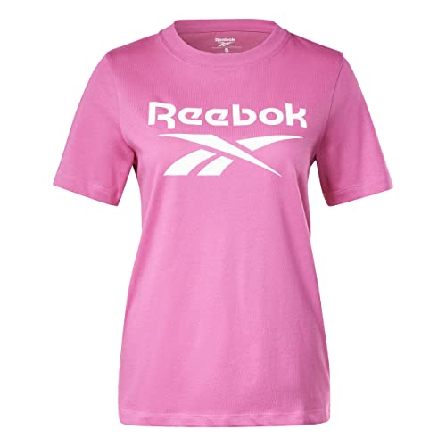 Reebok Damska koszulka tożsamości, czarna, S, Czarny, XL