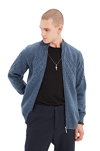 Trendyol Kardigan - szary - regularny, Indygo, XL
