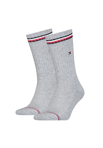 Tommy Hilfiger Iconic Men's Socks (2 sztuki) skarpetki, męskie, Szary (Tommy Original), 43/46 EU