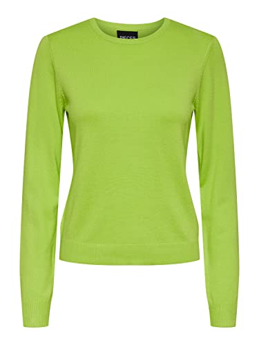 PIECES Damski sweter z dzianiny Pcblee Ls O-Neck Knit, tender shoots, L