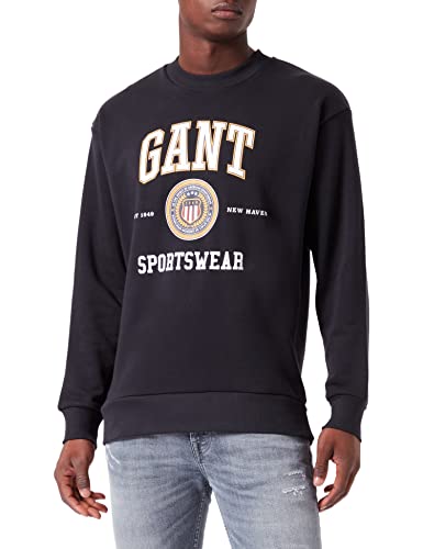 GANT sweter męski, czarny, XL