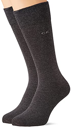 Calvin Klein Skarpety męskie (2 sztuki), Ciemnoszary melanż, 43-45 EU