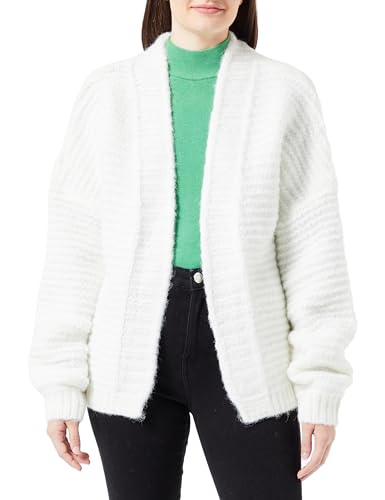 caneva Damski kardigan 19025288-CA02, wełniany biały, XL/XXL, biały (wollweiss), XL-XXL