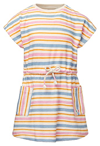 Noppies Kids Dziewczęca sukienka z krótkim rękawem w paski sukienka dziecięca, Antique White - P331, 98 cm