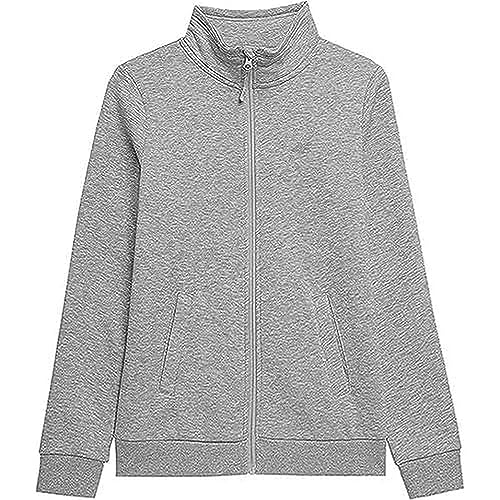 4F Damska bluza, Cold Light Grey Melange, XS