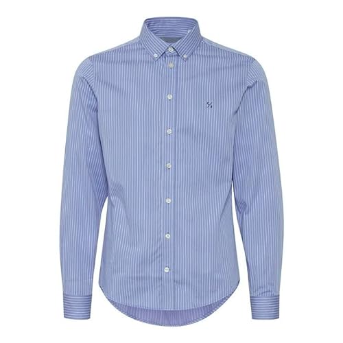 CASUAL FRIDAY Męska koszula CFAnton LS BD w paski, 174030_Silver Lake Blue, XXL, 174030_silver Lake Blue, XXL