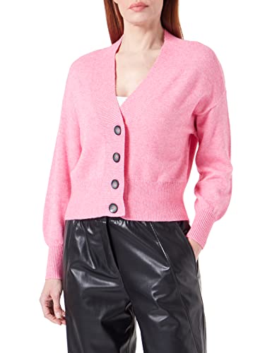 ONLY Onlibi Ls V-Neck Cs KNT kardigan damski, Carmine Rose/Szczegóły: melanż, M