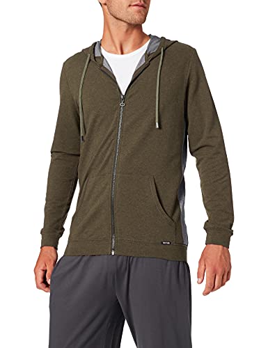 Skiny Męska kurtka Sloungewear Kurtka sportowa, Wielokolorowy (jaszczurka zielony melanż 2124), L