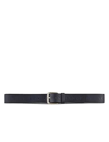 Armani Exchange Męski pasek z logo, Blue Navy, M