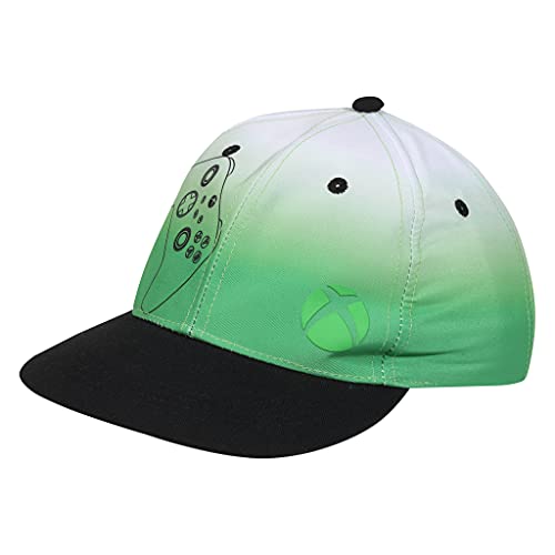 Popgear Chłopięca czapka baseballowa z kontrolerem X-Box | Oficjalny produkt, Zielony/Czarny, Jeden rozmiar