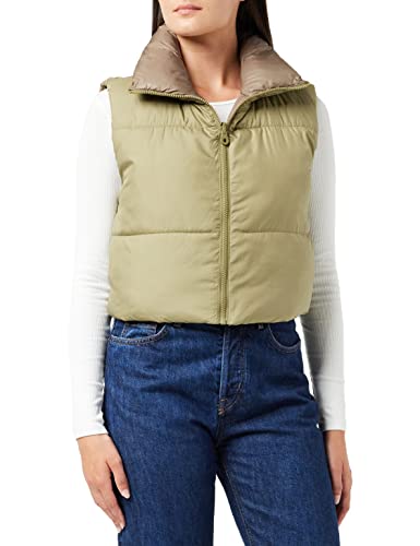 ONLY PETITE Kamizelka damska ONLRICKY Short REV. Kamizelka pikowana Petit OTW, Mermaid, L, Mermaid, L