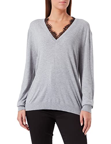 Replay Sweter damski, M04 szary melanż, XL