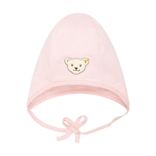 Steiff Unisex Baby Basic Bommel czapka beanie, Silver Pink, 49