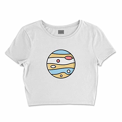 Bona Basics, Koszulka damska z nadrukiem cyfrowym,%100 bawełna, biała, casualowa, topy damskie, rozmiar: XL, biały, XL Krótki