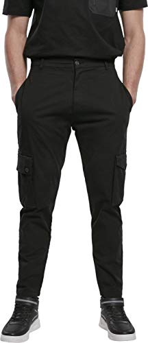 Urban Classics Klasyczne spodnie męskie typu cargo, czarny, S