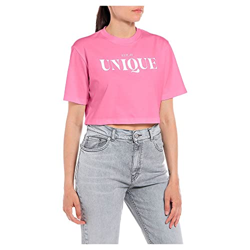 Replay T-shirt damski, 307 Candy Pink, S