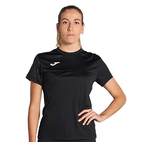 Joma Damska koszulka z krótkim rękawem, czarna, XL (DE)