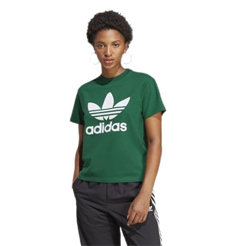adidas Trefoil Tee Koszulka damska, Dark Green, S