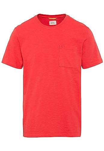 camel active Męski t-shirt 409740/1T07, Berry Red, XXL, czerwony (berry red), XXL